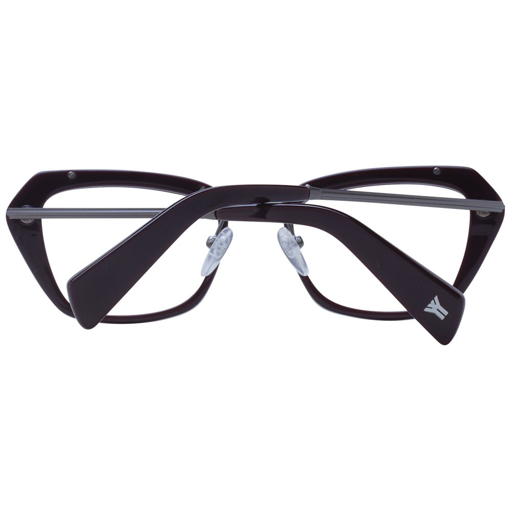 Yohji Yamamoto Burgundy Metal & Plastic Glasses (Frames)