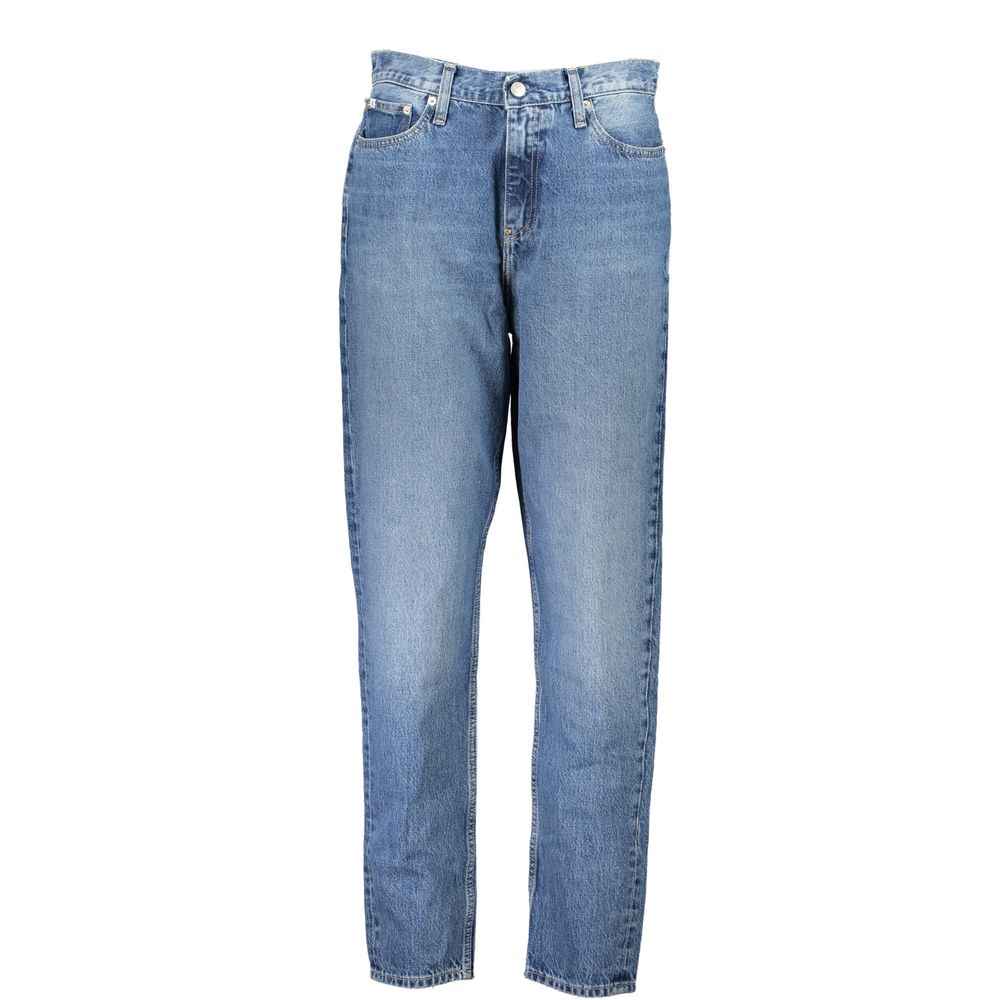 Calvin Klein Blue Cotton Women Jean