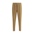 Valentino Brown Polyester Casual Pants