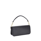Valentino Garavani Black Calf Leather Bos Taurus Shoulder Bag