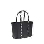 Valentino Garavani Black Calf Leather Bos Taurus Shoulder Bag
