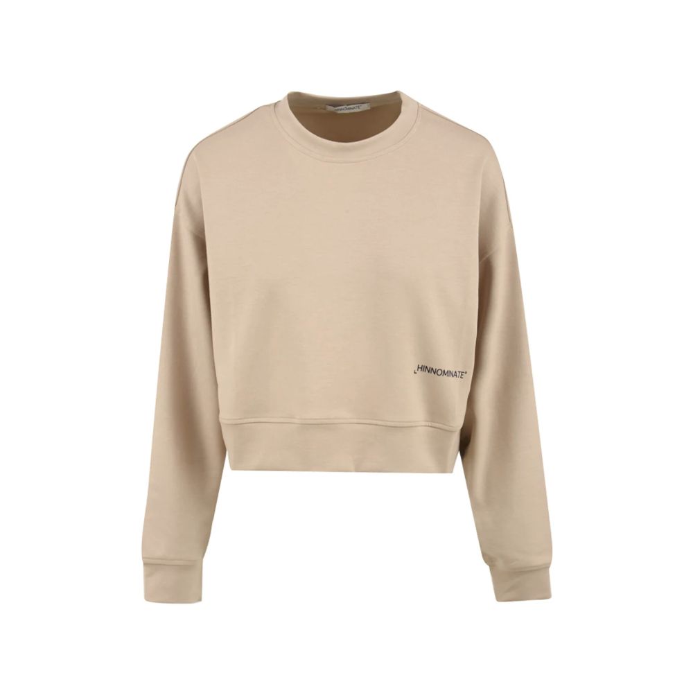 Hinnominate Beige Modal Women Sweater