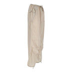 Hinnominate Beige Nylon Women's High-Waisted Trouser