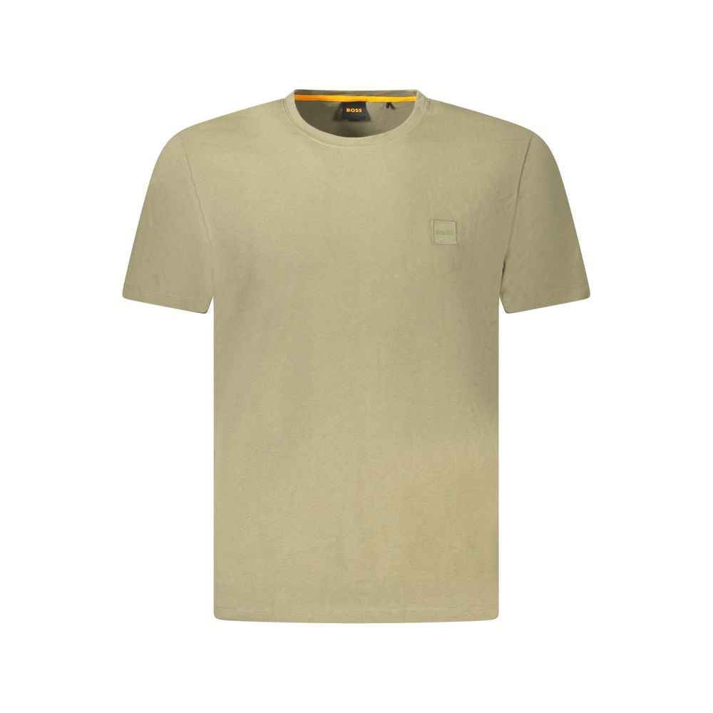 Hugo Boss Green Cotton Men T-Shirt