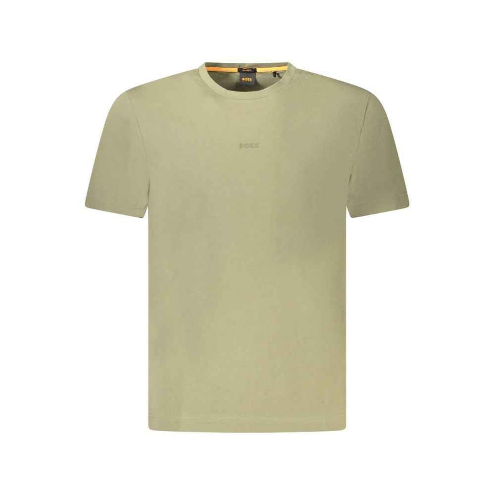 Hugo Boss Green Cotton Men TShirt