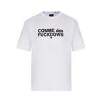 Comme Des Fuckdown White Cotton T-Shirt