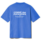 Comme Des Fuckdown Blue Cotton T-Shirt