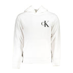 Calvin Klein White Cotton Men Sweater with Hood