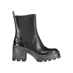 Calvin Klein Black Leather Women Boot