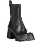 Calvin Klein Black Leather Women Boot