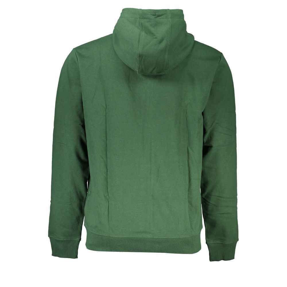 Tommy Hilfiger Green Cotton Men Sweater with Hood