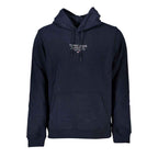 Tommy Hilfiger Blue Cotton Men Sweater with Hood