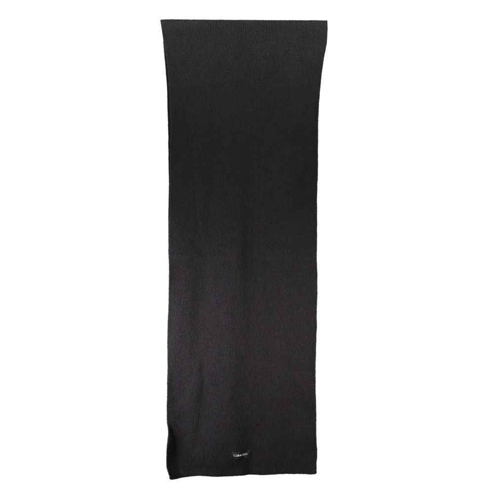 Calvin Klein Black Cotton Scarf