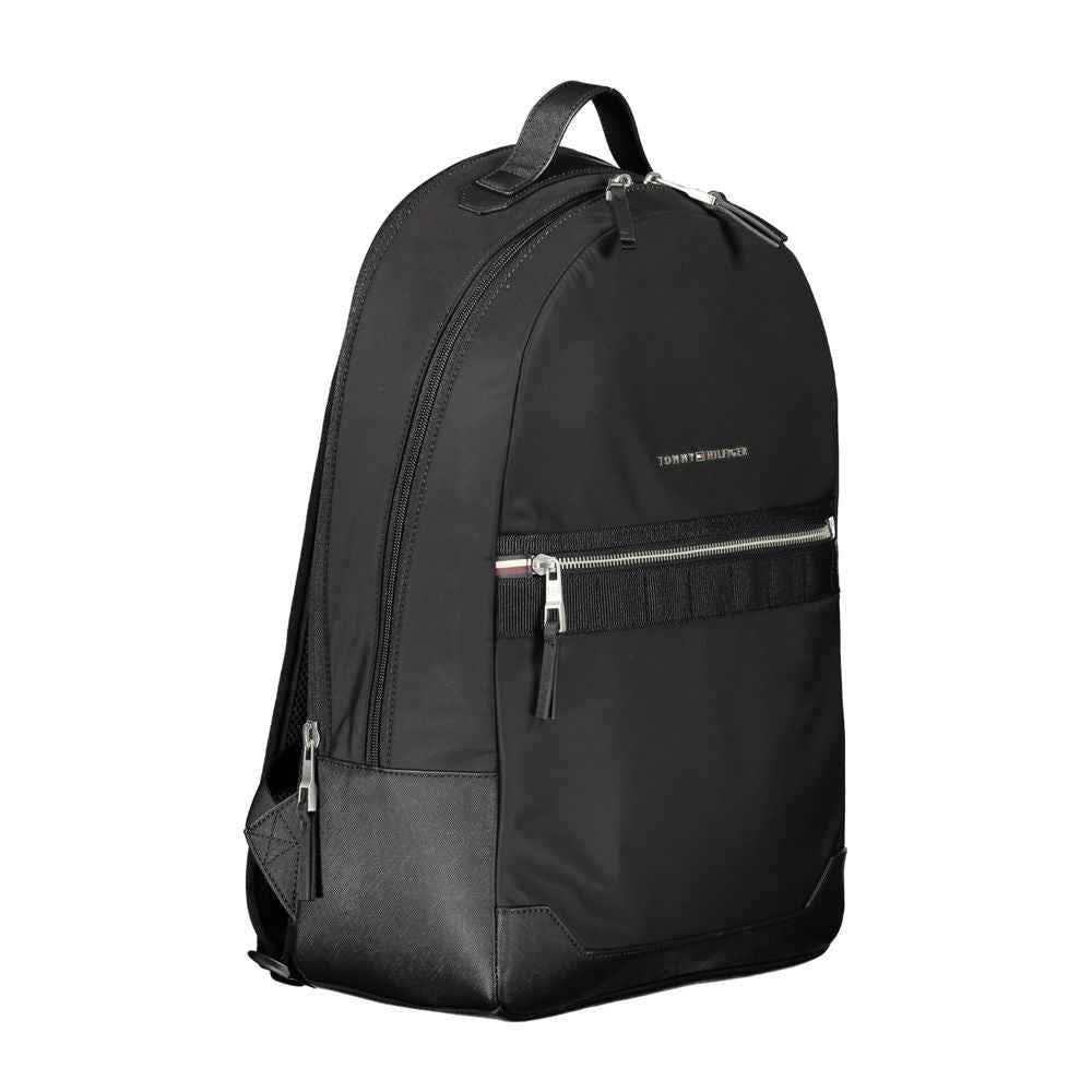 Tommy Hilfiger Black Polyester Backpack