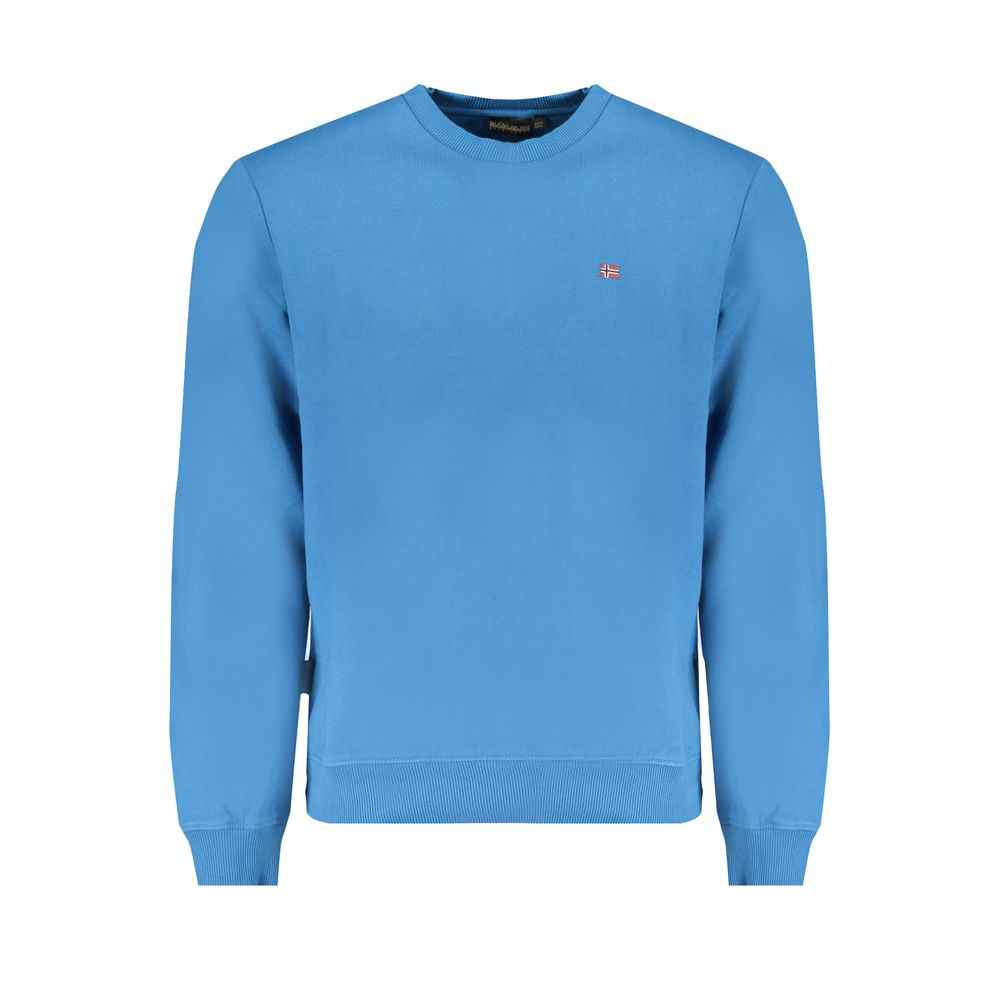 Napapijri Blue Cotton Men Sweater