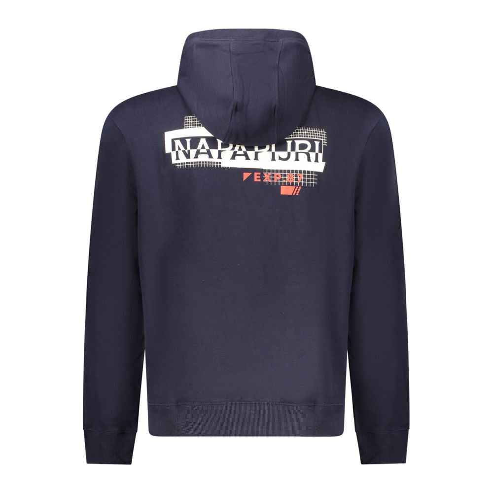 Napapijri Blue Cotton Men Sweater