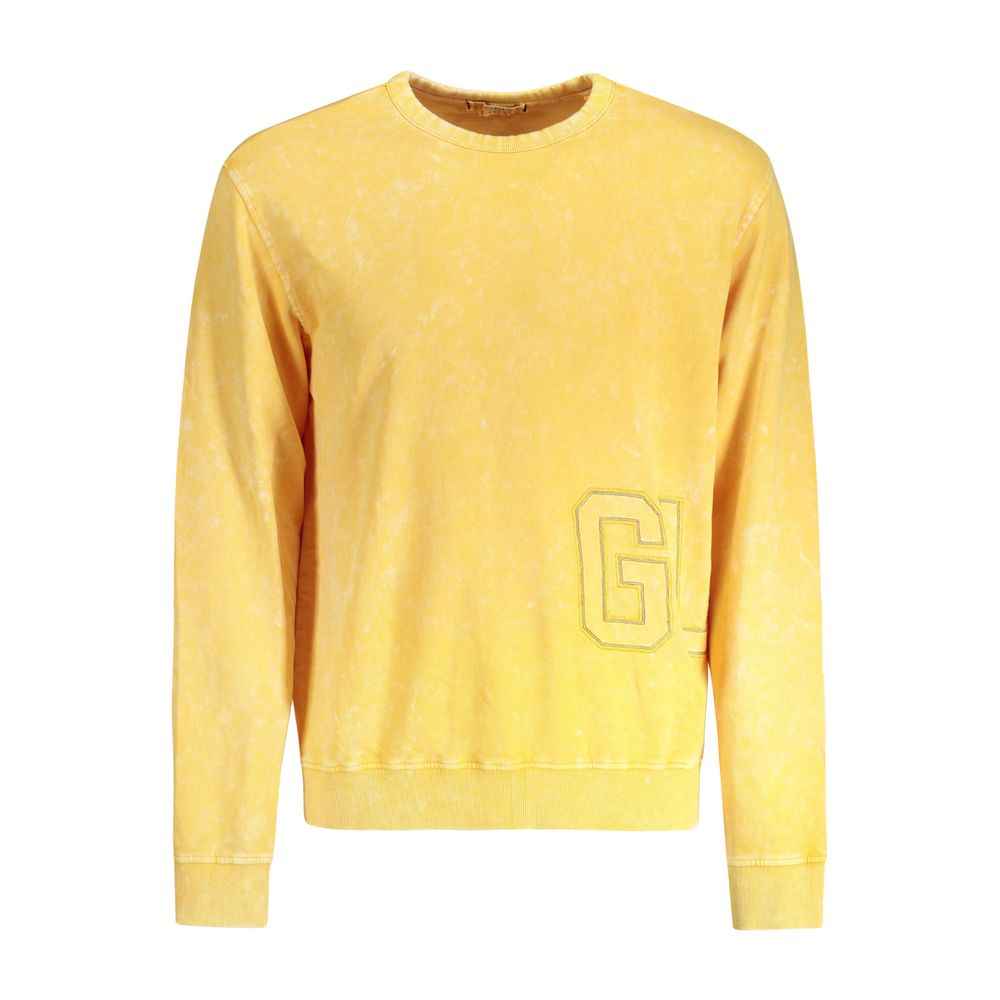 Guess Jeans Yellow Cotton Men Sweater