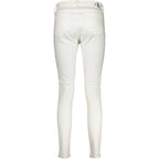 Calvin Klein White Cotton Women Jeans