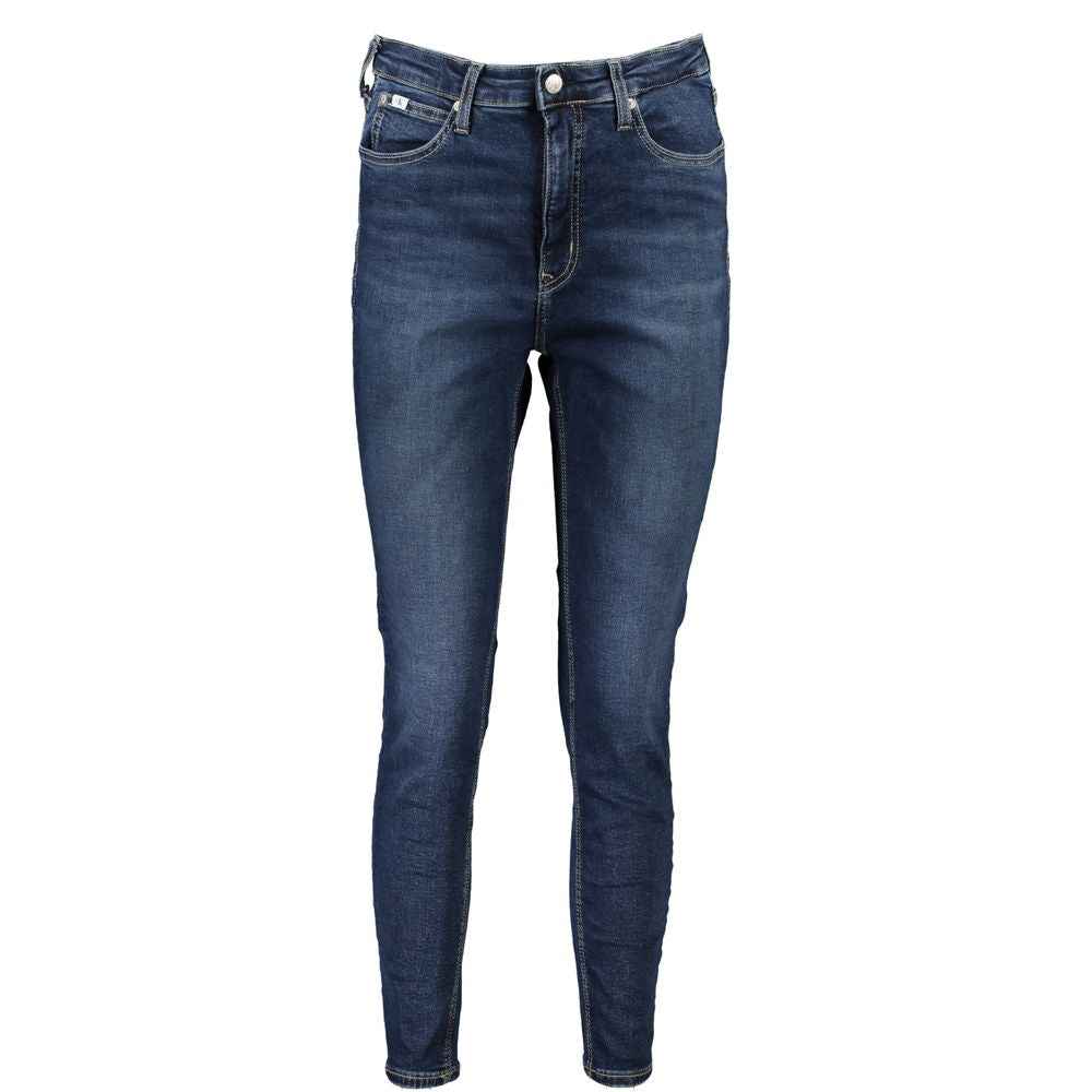 Calvin Klein Blue Cotton Women's Skinny Ankle Jean