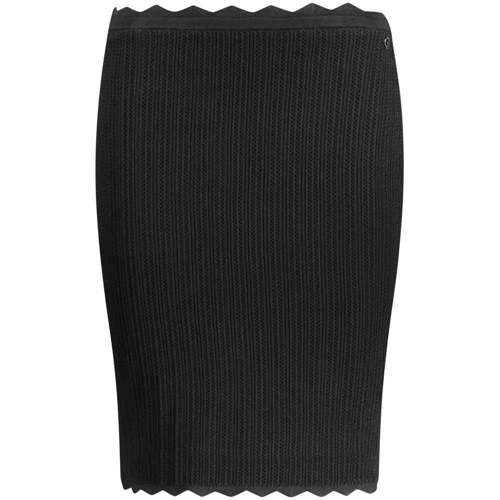 Guess Jeans Black Viscose Skirt