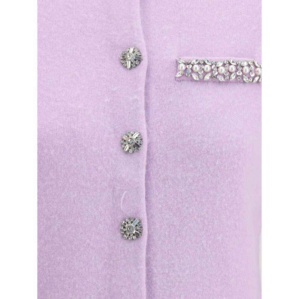 Self-Portrait Jeweled Cardigan