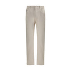 Brunello Cucinelli Cream Cotton Jeans Denim