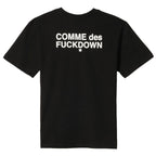 Comme Des Fuckdown Black Cotton Women T-Shirt