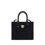 Versace Black Cotton Shoulder Bag