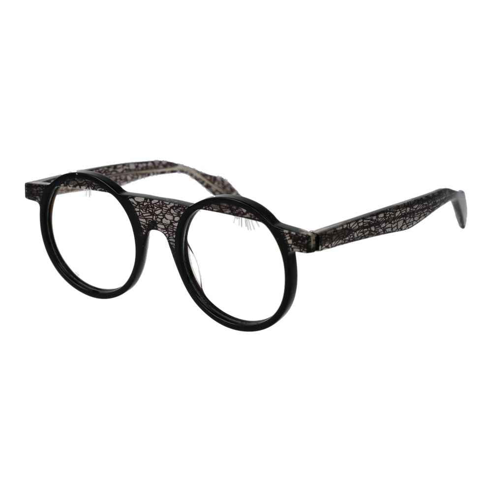 Yohji Yamamoto Black Unisex Glasses Frame
