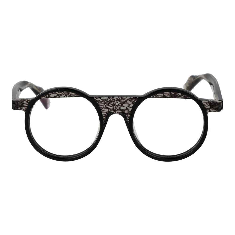 Yohji Yamamoto Black Unisex Glasses Frame