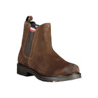 Tommy Hilfiger Brown Leather Men Boot