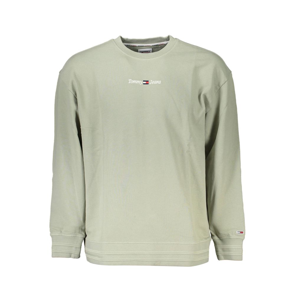 Tommy Hilfiger Green Cotton Men Sweater