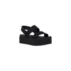 Calvin Klein Jeans Black Organic Cotton Platform Sandals