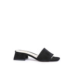 19V69 Italia Black Leather Sandal