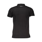 Cavalli Class Black Cotton Polo Shirt