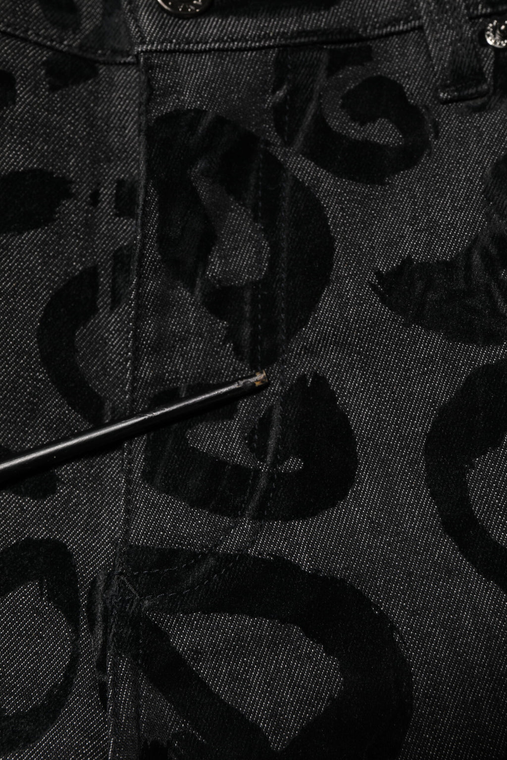 Dolce & Gabbana Gray Cotton DG Logo Straight Men Denim Jeans