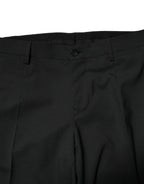 Dolce & Gabbana Black Wool 2 Piece Single Breasted Suit