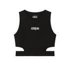 Comme Des Fuckdown Black Cotton Women Top