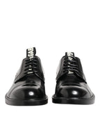 Dolce & Gabbana Black Leather Dress Lace Up Men Formal Shoes