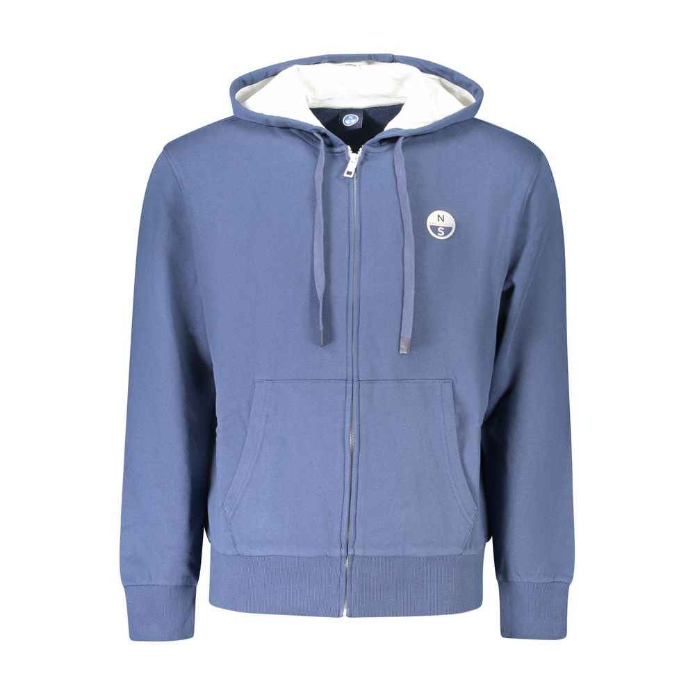 North Sails Blue Cotton Men Sweater