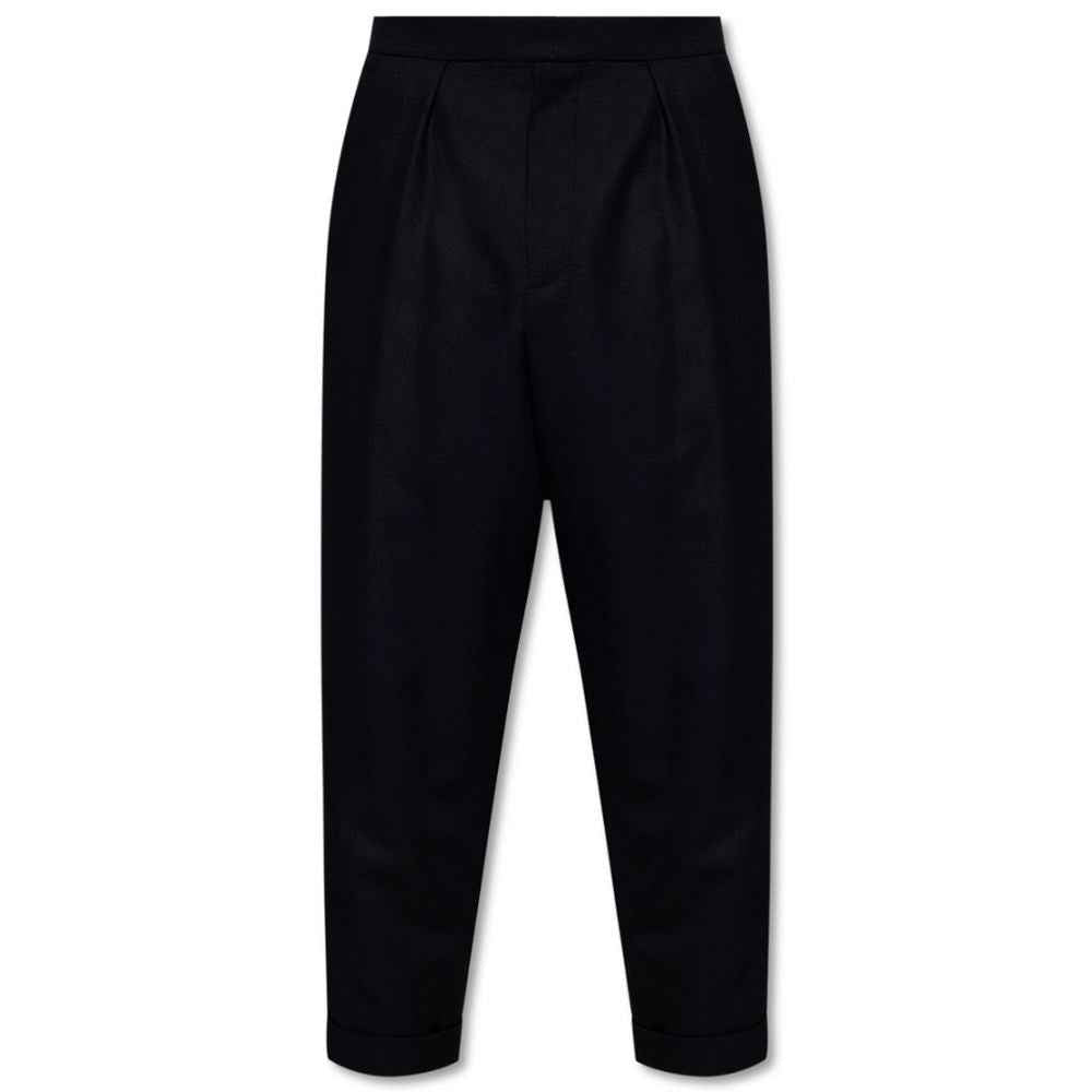 Balmain Black Cotton Jeans & Pant