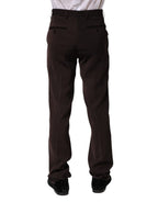 BENCIVENGA Dark Brown Mid Waist Dress Formal Pants