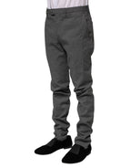 BENCIVENGA Black White Checkered Tapered Dress Pants