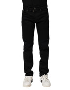 Dolce & Gabbana Black Cotton Skinny Denim Jeans