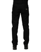 Dolce & Gabbana Black Cotton Skinny Denim Jeans