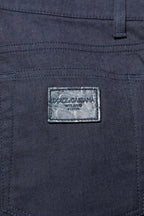 Dolce & Gabbana Dark Blue Cotton Skinny Denim Jeans