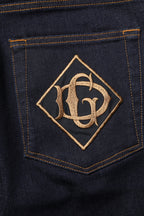 Dolce & Gabbana Black Cotton Skinny Men Denim Jeans