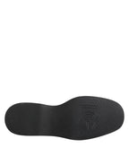 Dolce & Gabbana Red Leopard Derby Formal Men Dress Shoes