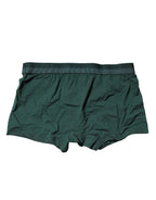 Dolce & Gabbana Green Cotton Regular Men Boxer Brief Underwear