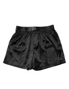 Dolce & Gabbana Black Logo Waist Regular Boxer Shorts Underwear